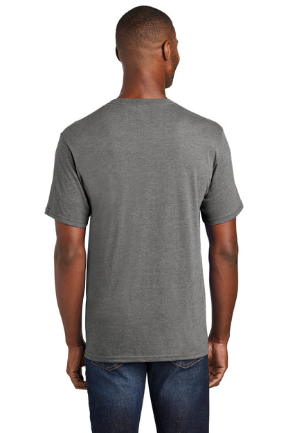Graphite Hthr Port & Company Fan Favorite Blend Tee. PC455