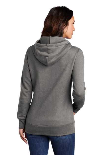 Graphite Hthr Port & Company Women's Core Fleece Pullover Hooded Sweatshirt LPC78H