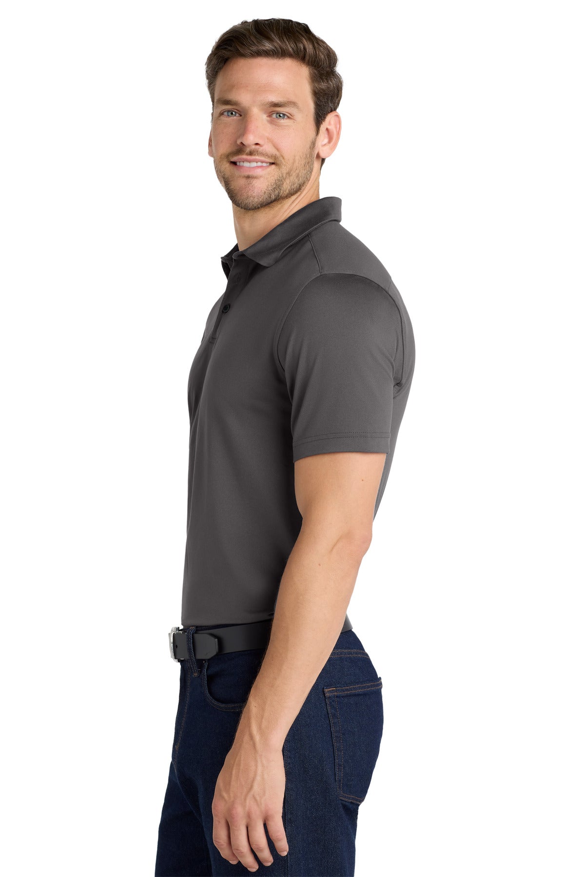 Graphite Port Authority City Stretch PoloK682