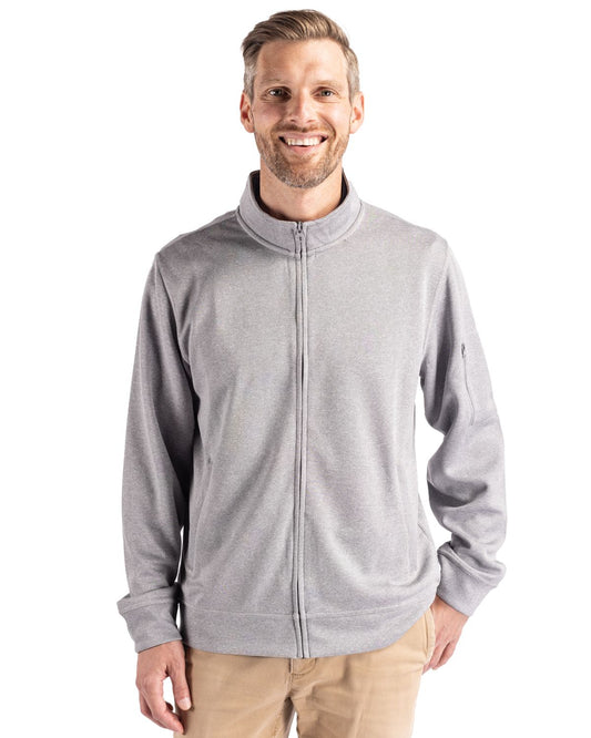 Grey Melange Clique Lift Eco Performance Full Zip Unisex Jacket  - XS