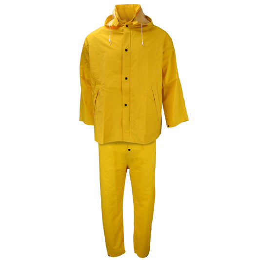 1600S Economy 3-Piece Rain Suit - Safety Yellow - Size 6X