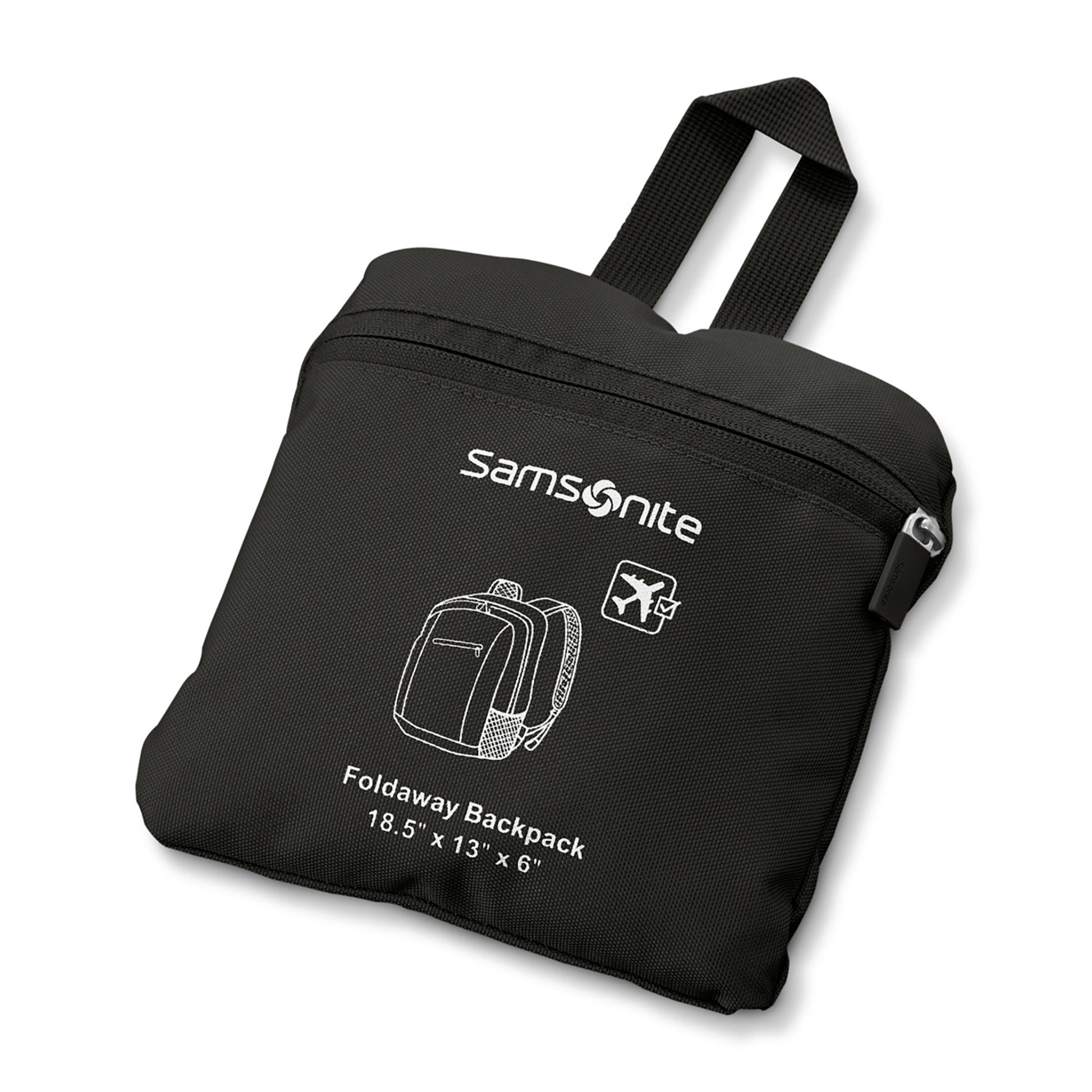 Black Samsonite Foldable Backpack