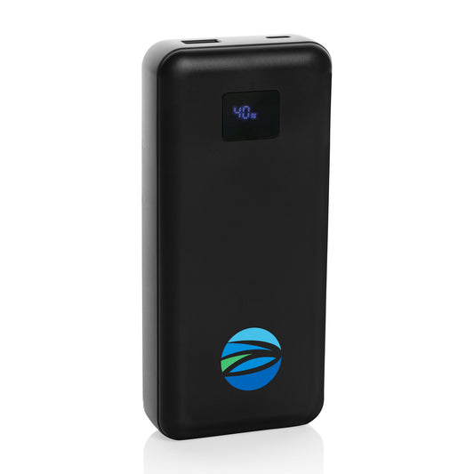 Black Gridley RCS rPlastic 20000 65W Laptop Powerbank