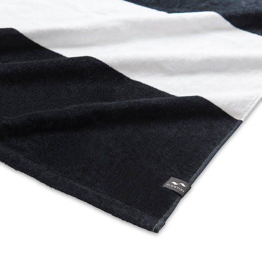 Porto Black Slowtide® Pocket Beach Towel