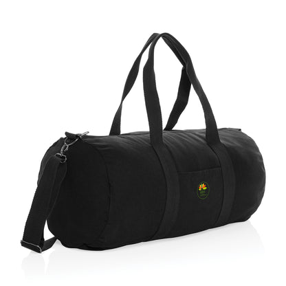 Black Impact Aware™ 285gsm rCanvas Duffel Bag Undyed