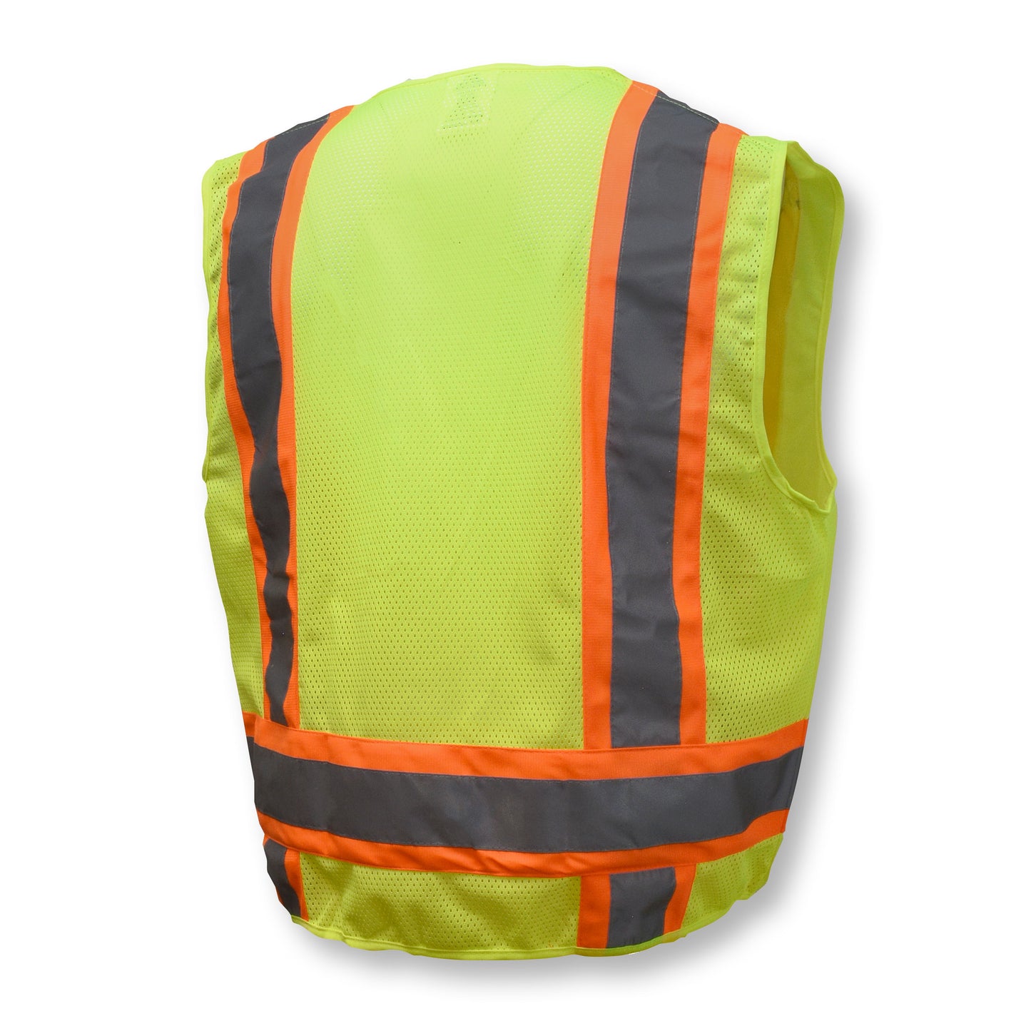 SV6 Two Tone Surveyor Type R Class 2 Solid/Mesh Safety Vest - Green - Size 2X