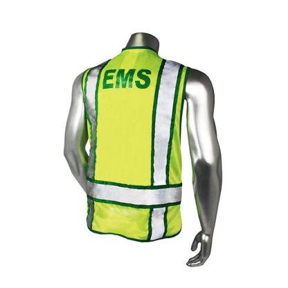 LHV-207-3G Safety Vest - Police - Black Trim - Green - Size 2X-4X
