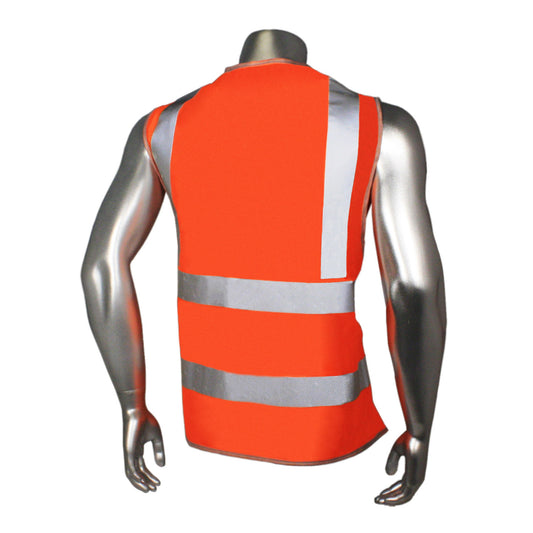 HV-6ANSI-2H Type R Class 2 2.7oz Micro Mesh Safety Vest - Orange - Size 2X