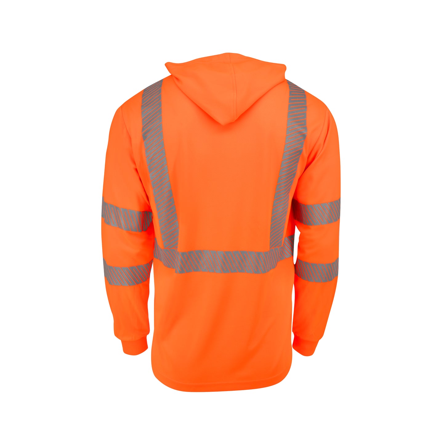 ST61-3 Hooded Type R Class 3 Mesh Long Sleeve T-Shirt - Green - Size 2X