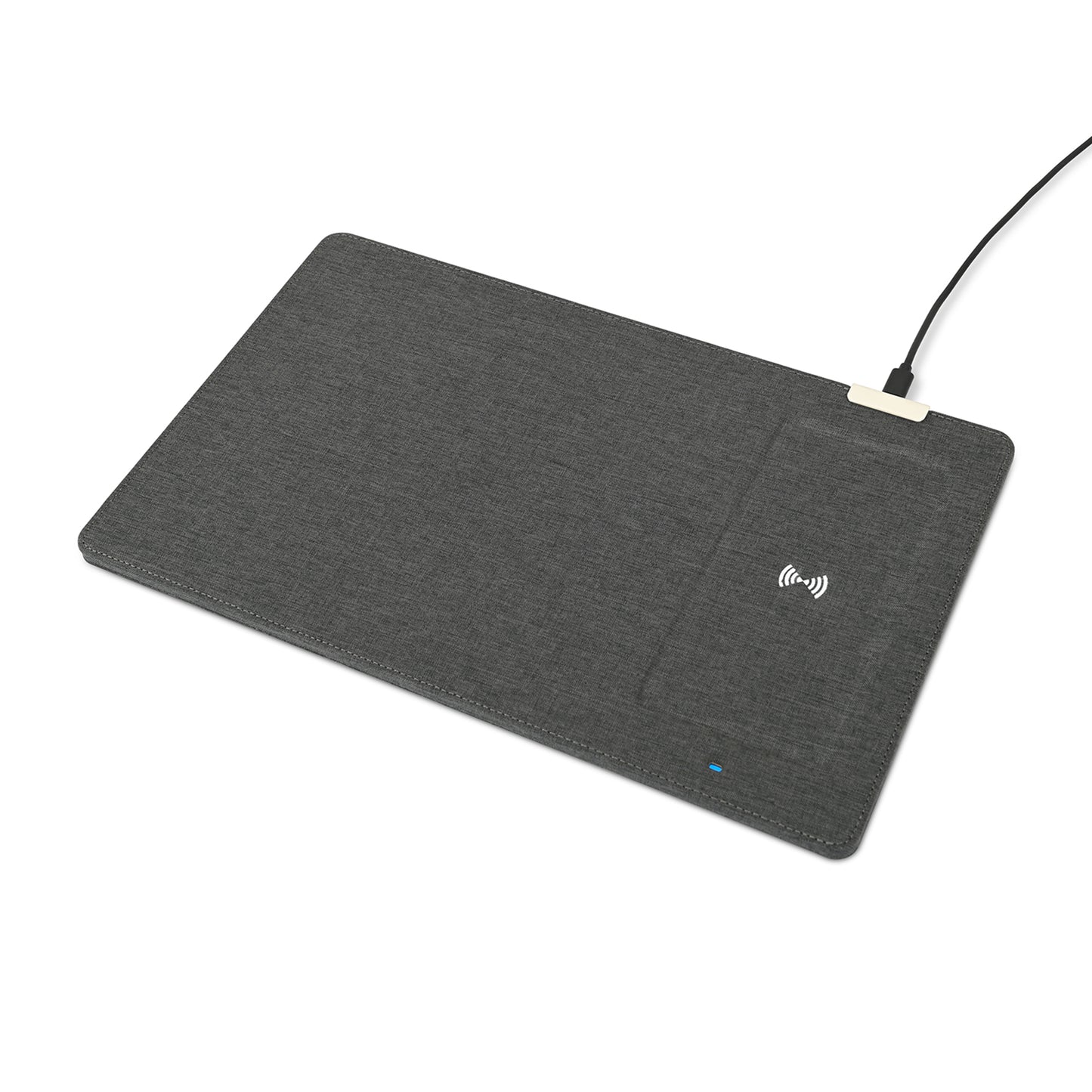 Charcoal Heather Eden Wireless Charging Mouse Pad