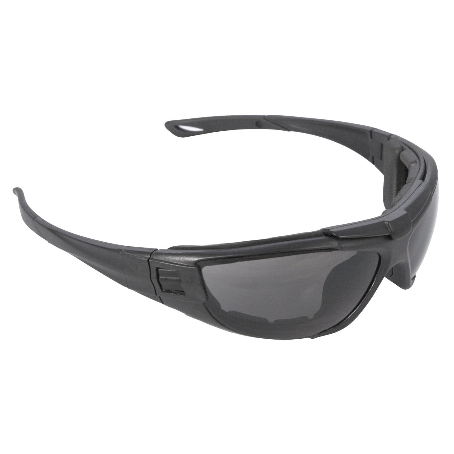 Cuatro™ 4-in-1 Foam Lined Eyewear - Black Frame - Clear Anti-Fog Lens
