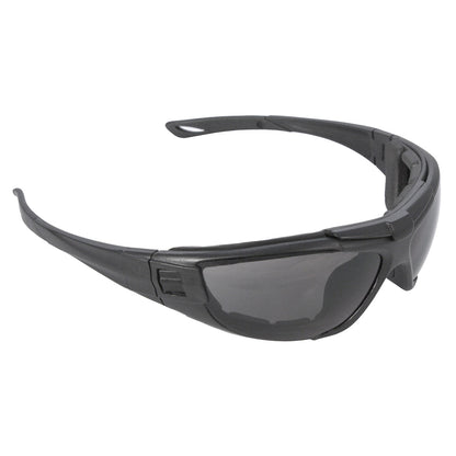 Cuatro™ 4-in-1 Foam Lined Eyewear - Black Frame - Clear Anti-Fog Lens