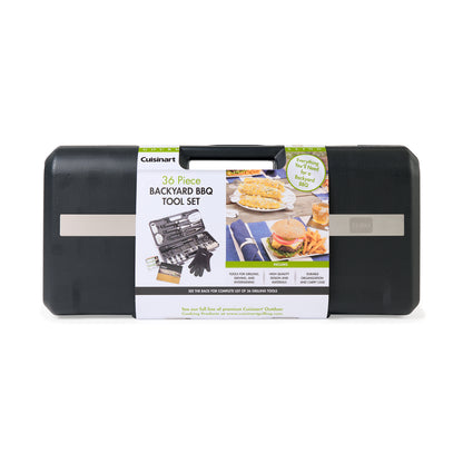 Black Cuisinart Outdoors® 36 Piece Backyard BBQ Tool Set