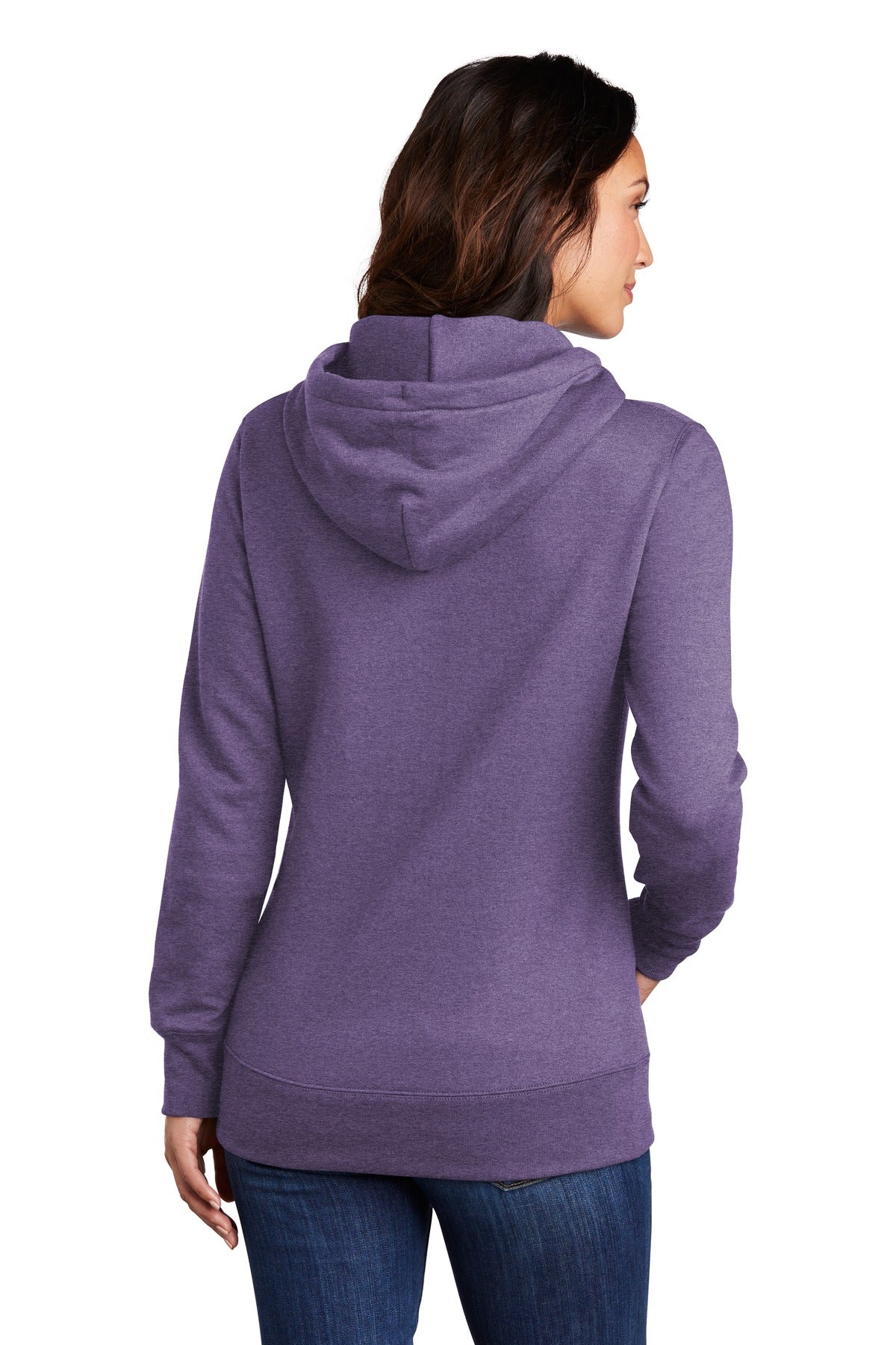 Heather Purple Port & Company Women's Core Fleece Pullover Hooded Sweatshirt LPC78H