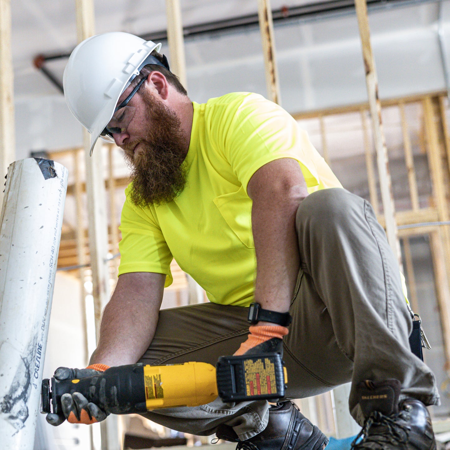 ST11-N Non-Rated Short Sleeve Safety T-Shirt with Max-Dri™ - Green - Size 2X