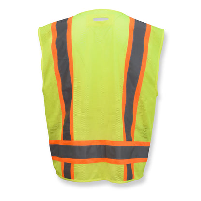 SV6B Two Tone Surveyor Type R Class 2 Solid Front Mesh Back Safety Vest - Size 2X