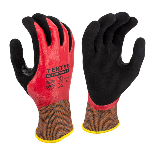 RWG756 TEKTYE® A4 Reinforced Thumb Nitrile Dip Cut Protective Work Glove - Size 2X