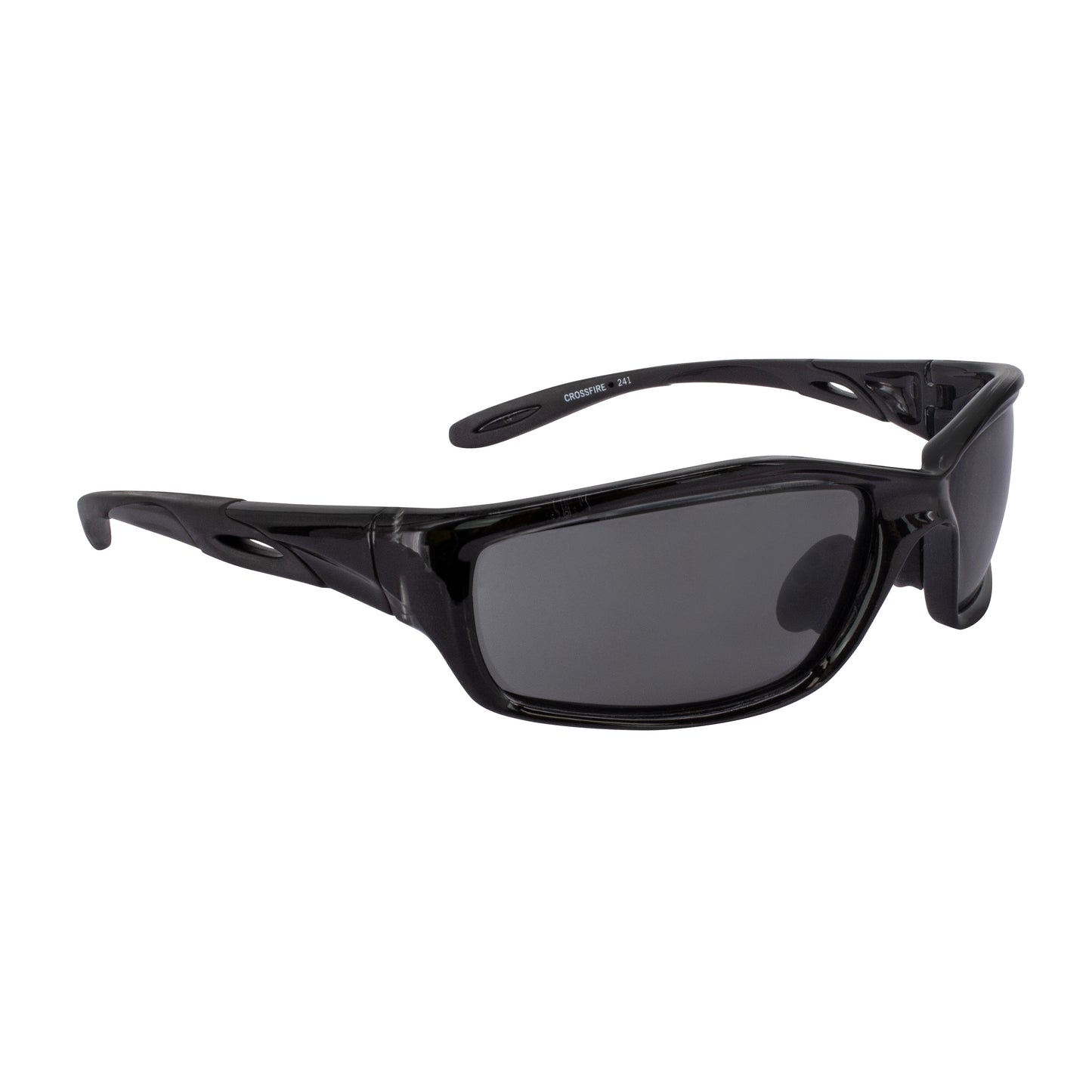 Infinity Premium Safety Eyewear - Crystal Black Frame - Smoke Lens