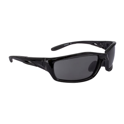 Infinity Premium Safety Eyewear - Crystal Black Frame - Smoke Lens