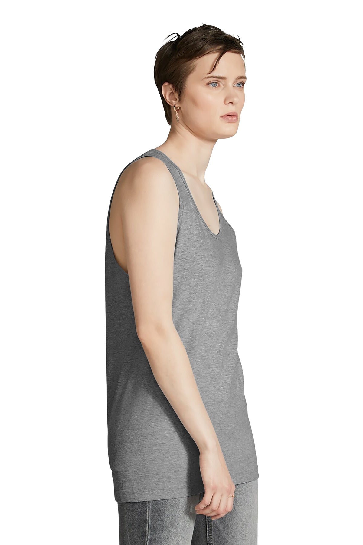 HthrGrey American Apparel Fine Jersey Unisex Tank 2408