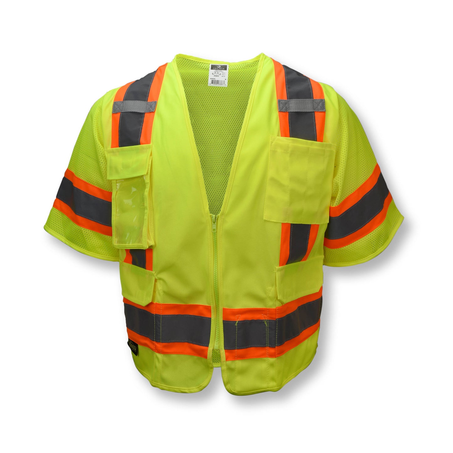SV63 Two Tone Surveyor Type R Class 3 Two Tone Safety Vest - Green - Size 2X