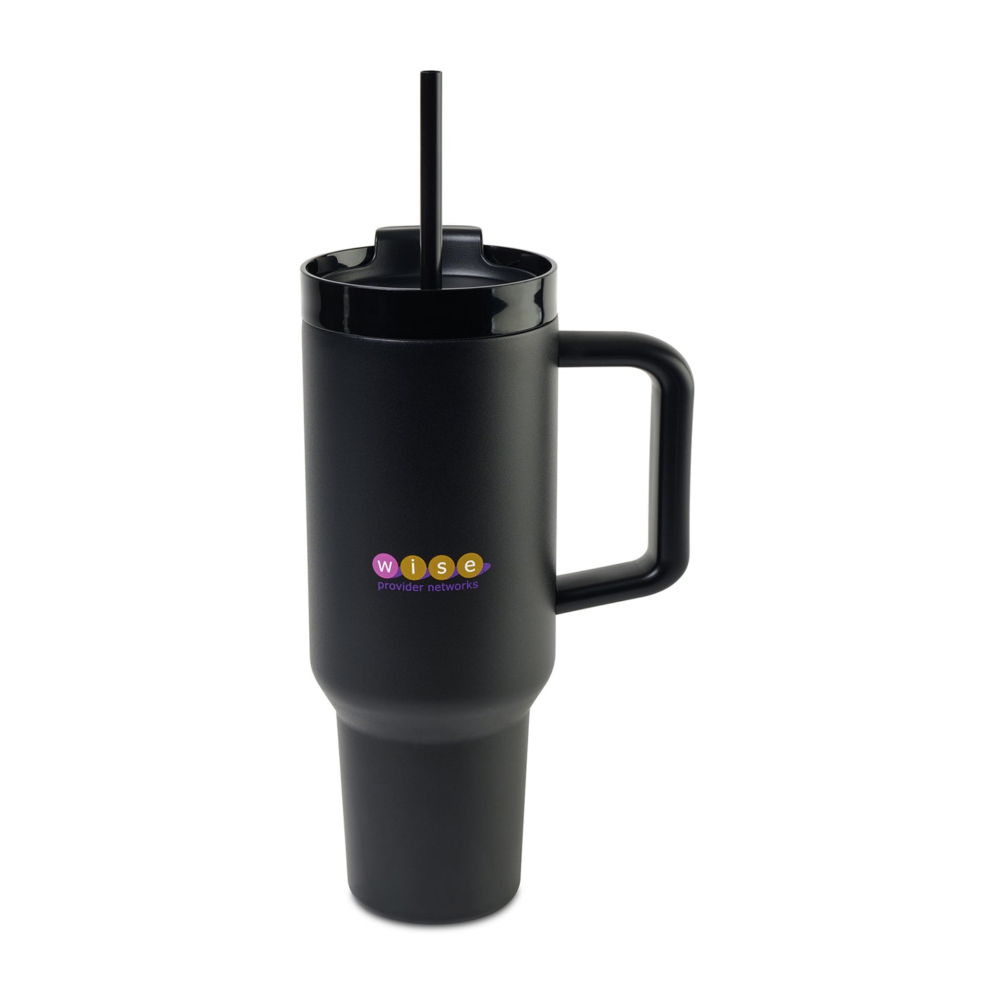 Black Adrian Travel Tumbler with Straw - 40 Oz.