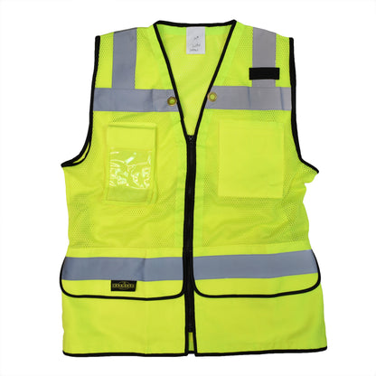 SV59W Ladies Heavy Duty Surveyor Safety Vest - Green - Size 2X