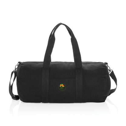 Black Impact Aware™ 285gsm rCanvas Duffel Bag Undyed