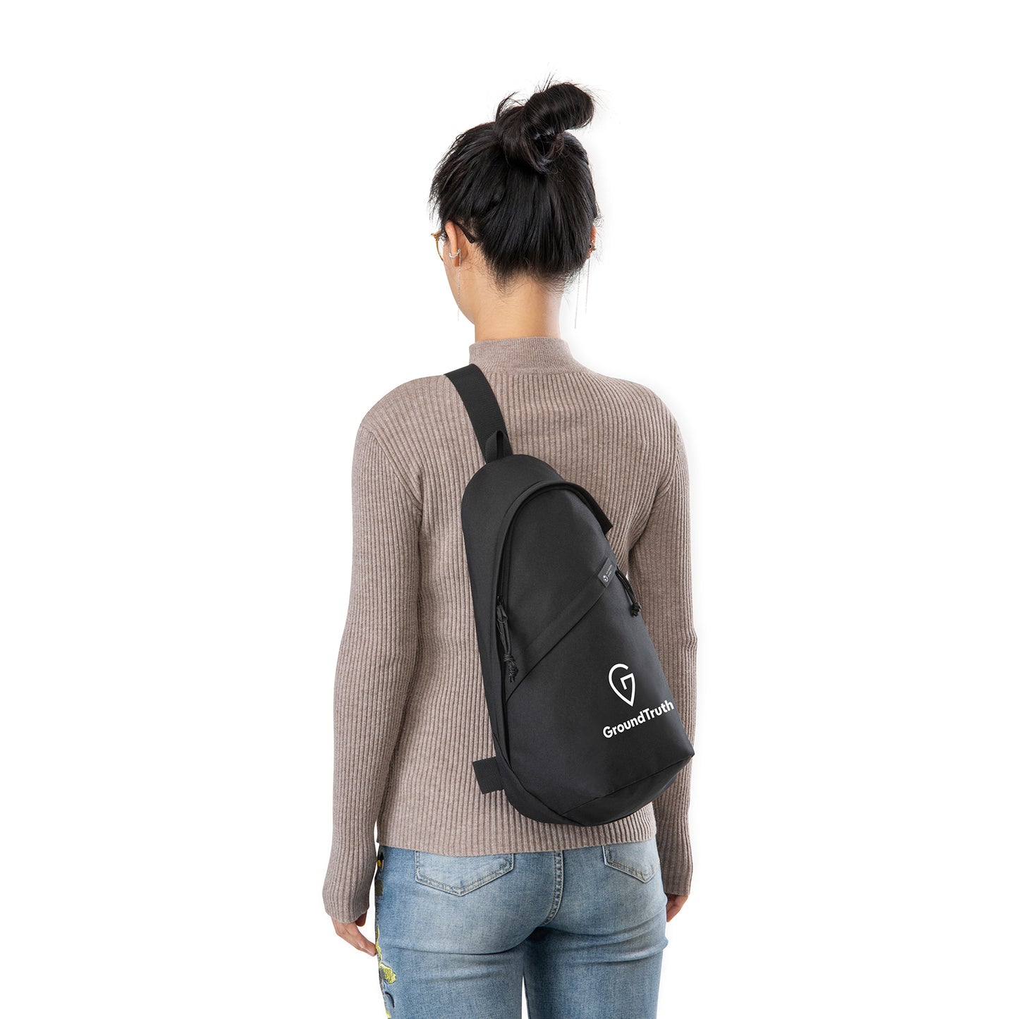 Black Renew rPET Sling Bag