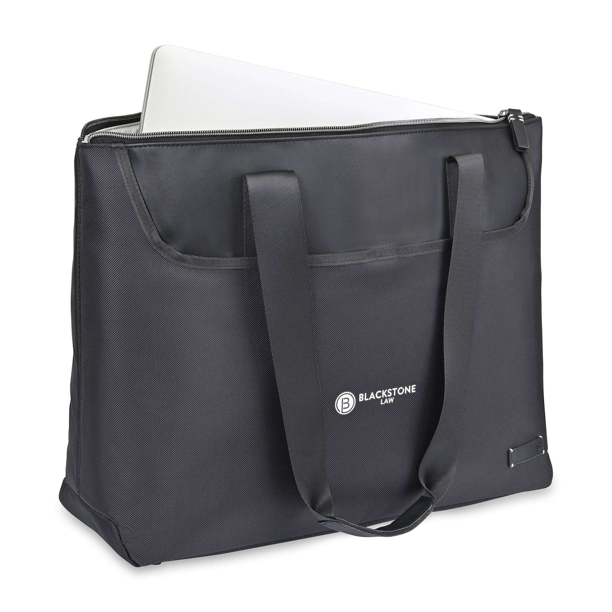 Black Travis & Wells® Lennox Laptop Tote