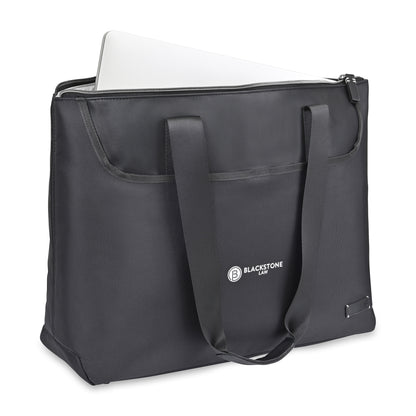 Black Travis & Wells® Lennox Laptop Tote