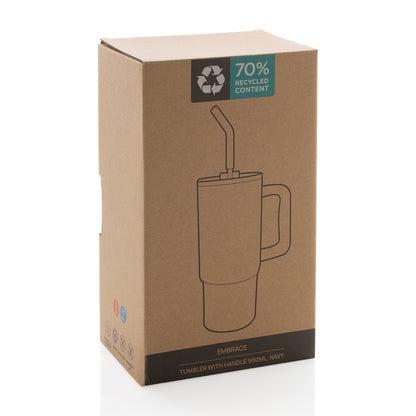 Embrace Deluxe RCS Recycled Stainless Steel Tumbler 900ml
