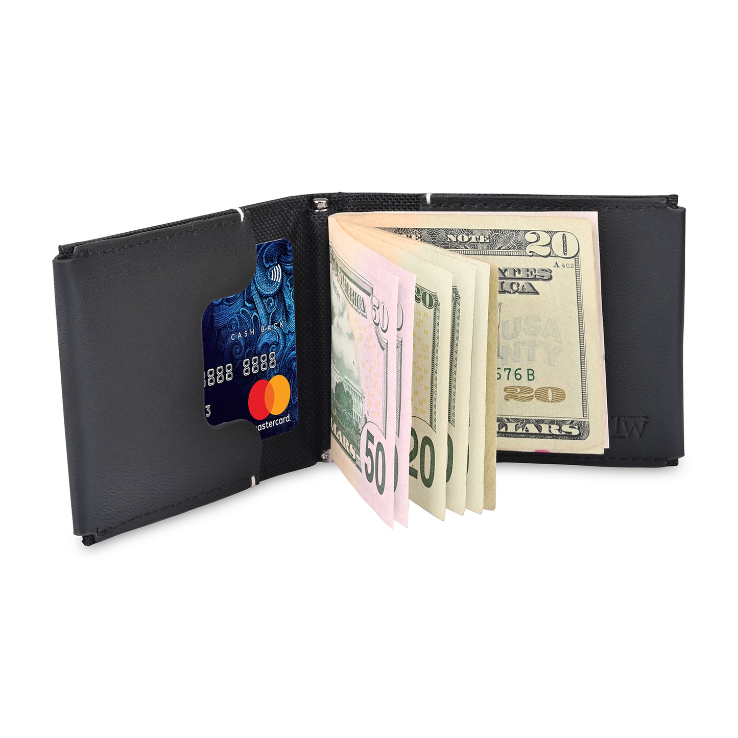 Black Travis & Wells® Lennox Money Clip