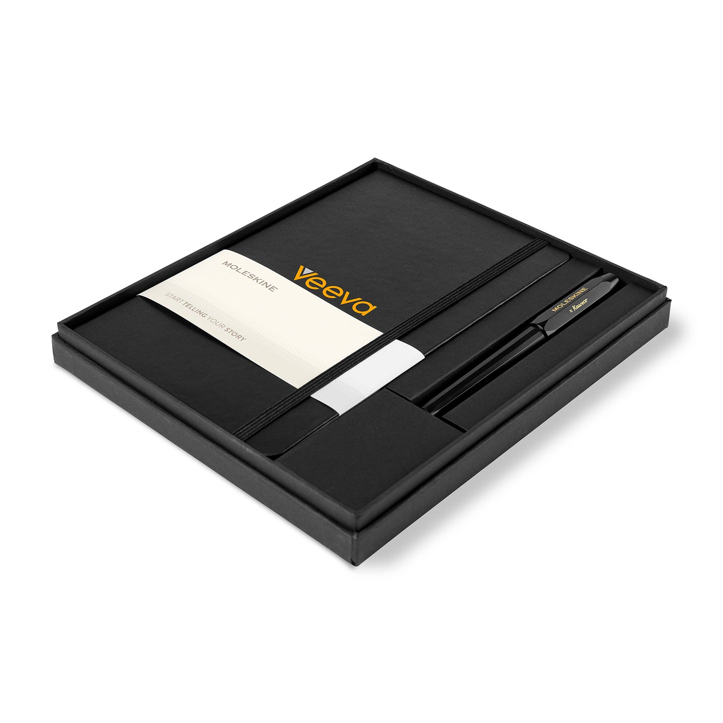 Black Moleskine® Large Notebook and Kaweco Pen Gift Set