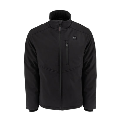 RHG-J100 Men's Soft Shell Heated Jacket Kit with Battery - Black - Size 2X