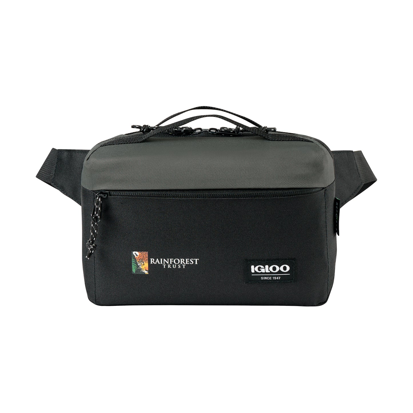Black-Dark Grey Igloo® Fundamentals Hip Pack Cooler