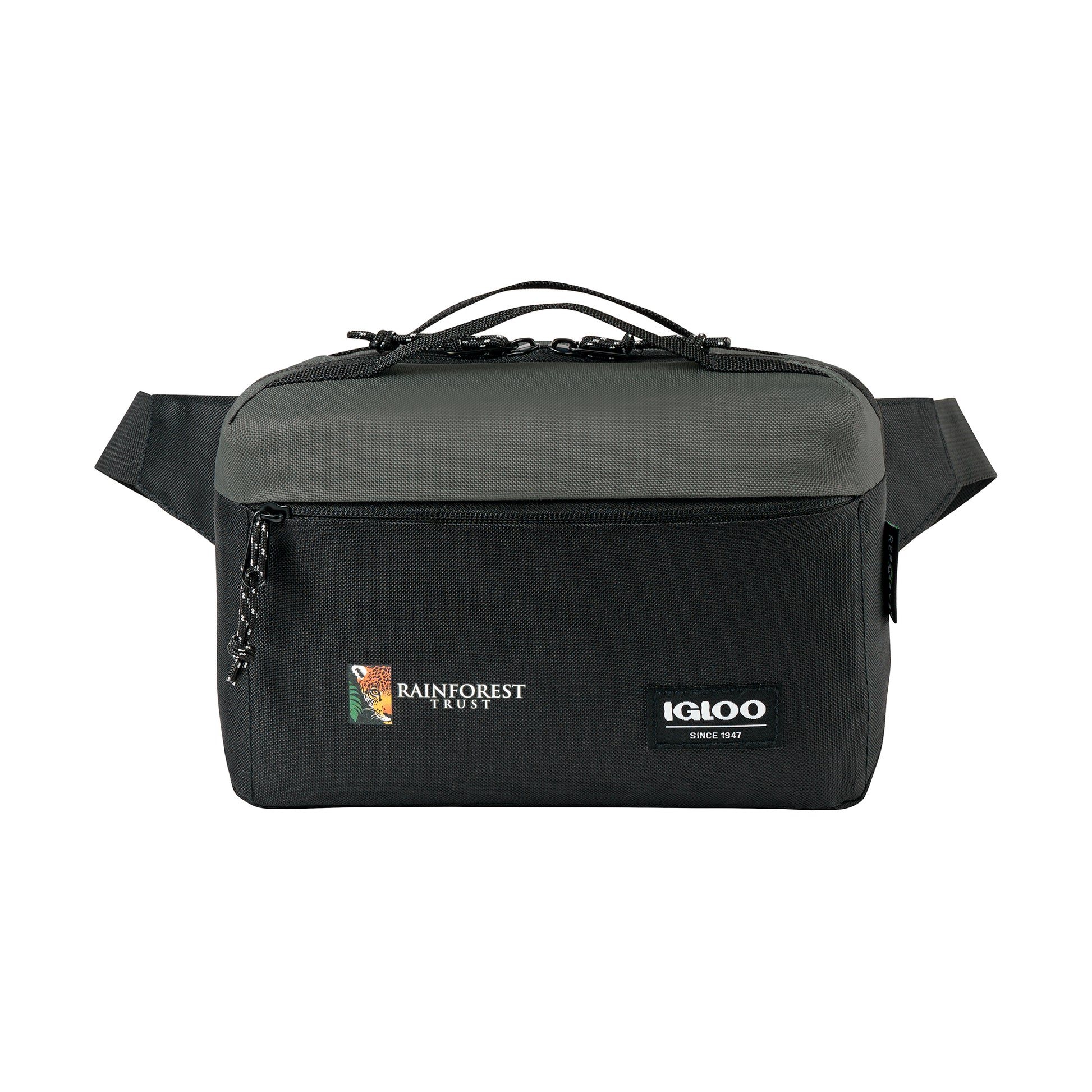 Black-Dark Grey Igloo® Fundamentals Hip Pack Cooler