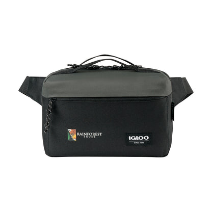 Black-Dark Grey Igloo® Fundamentals Hip Pack Cooler