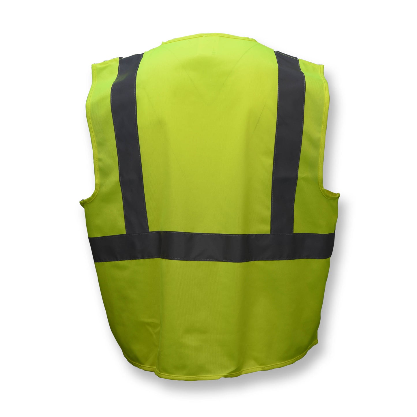 SV2Z Economy Type R Class 2 Solid Safety Vest with Zipper - Green - Size 2X