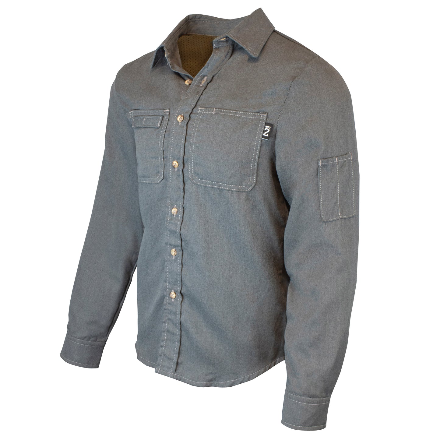 VDH5SH DH Air™ 5.5 oz Breathable Vented Back FR Shirt (CAT 2) - Gray - XL