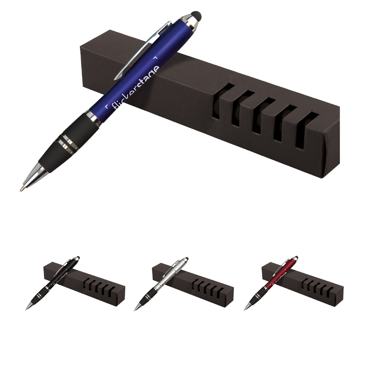 Black Iwrite-Gift Stylus Pen with Chrome Accents & Box