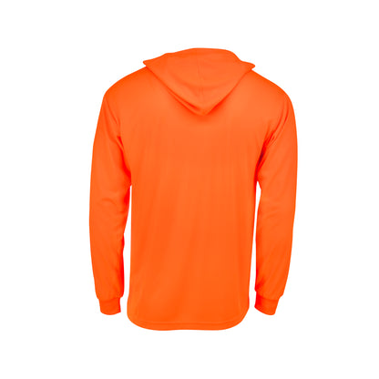 ST61-N Hooded Non Rated Mesh Long Sleeve T-Shirt - Green - Size 2X