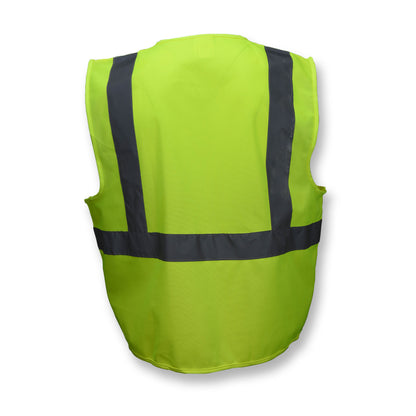 SV2 Economy Type R Class 2 Solid Safety Vest - Green - Size 2X