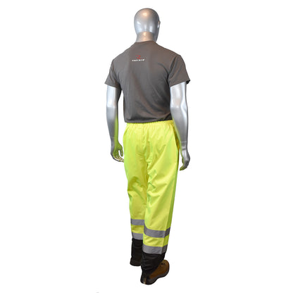 SP41 Class E Sealed Waterproof Safety Pants - Hi-Vis Green - Size 3X-4X