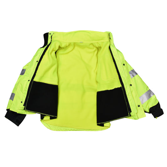 SJ32-3 Color Blocked Hooded Sweatshirt with Removable Hood - Size 2X