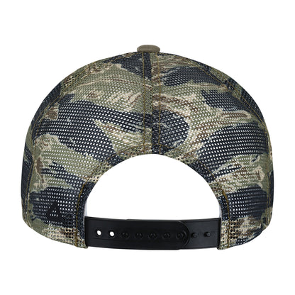Dark Olive/Tiger Print Ahead Tiger Trucker