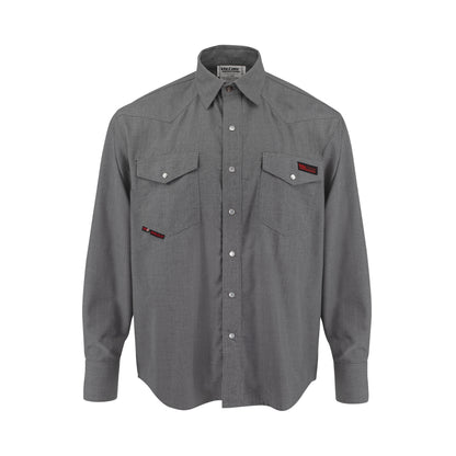 FRS-004 VolCore® CAT 2 Vented Pearl Snap FR Shirt - Gray - Size 2X