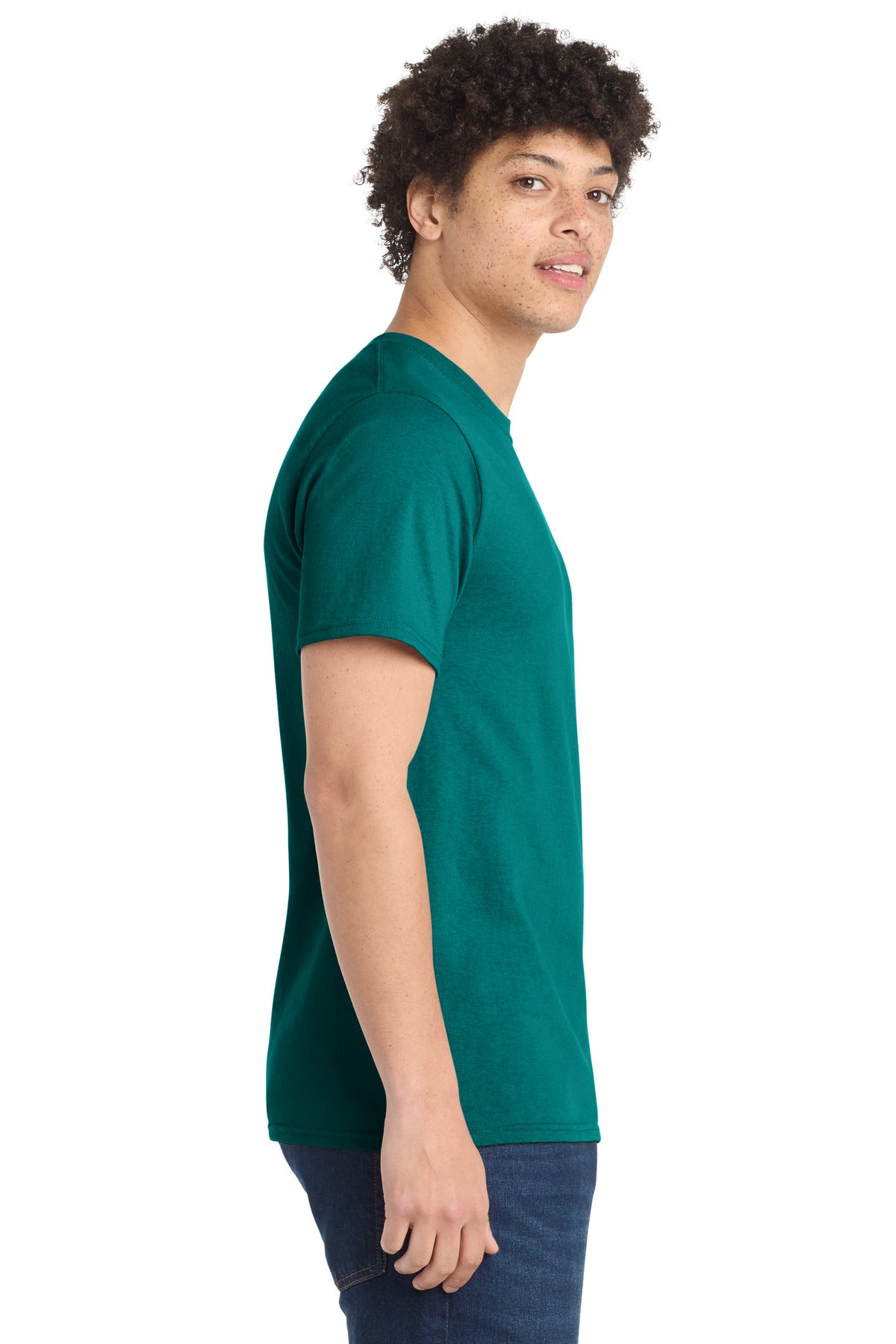 Jade Green Port & Company Tall Essential Tee. PC61T