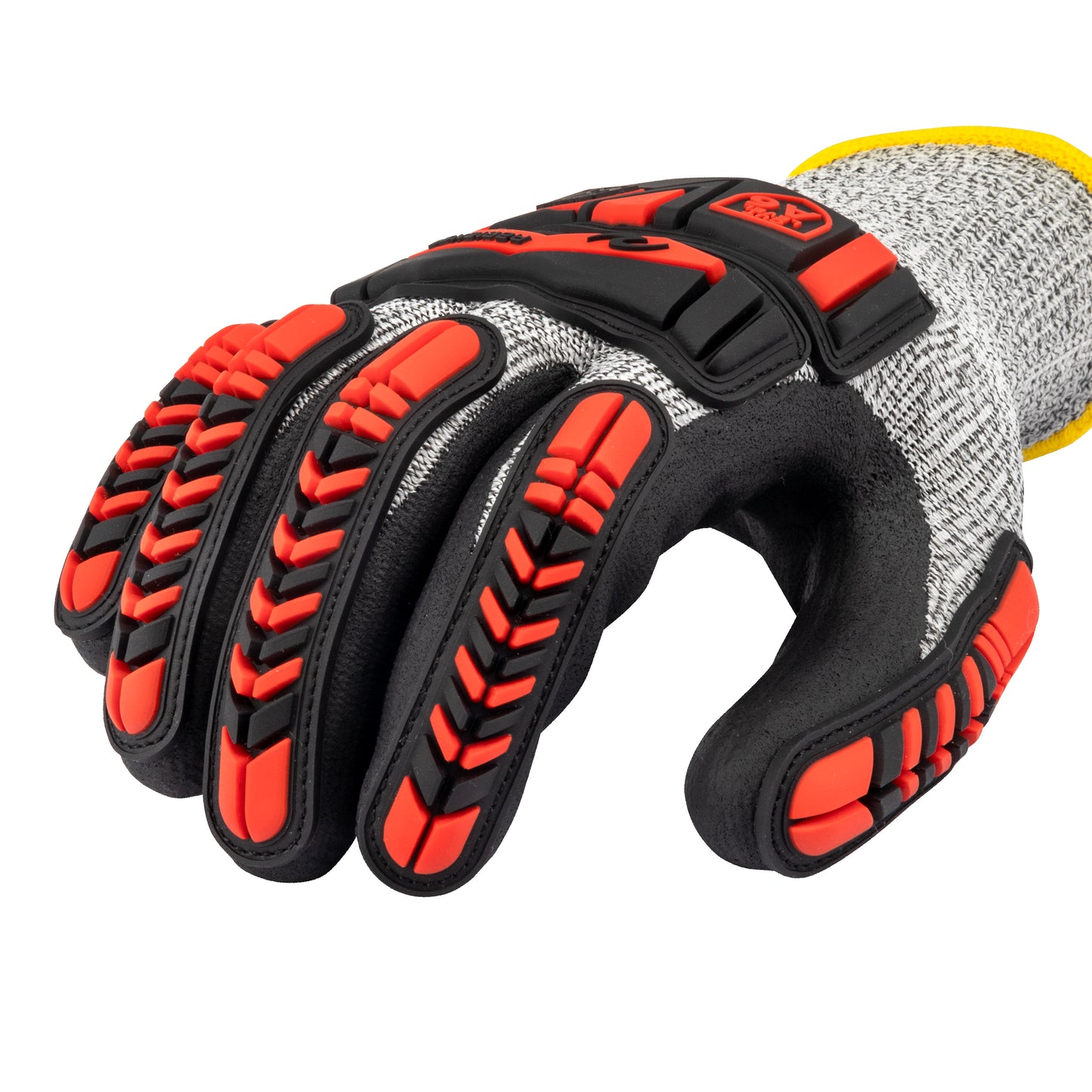 RWG816 Acrylic Lined HPPE Shell with TPR and Nitrile Palm A6 Cut Protective Glove - Size L