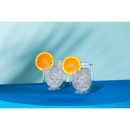 Clear CORKCICLE® Stemless Glass Set (2)